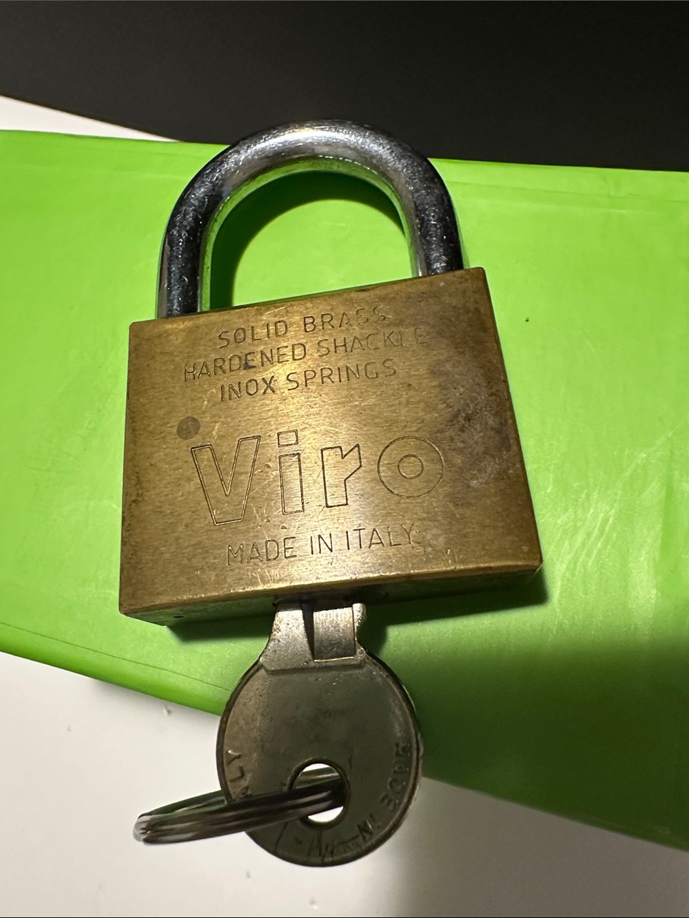 Viro Solid Brass Padlock - Italy